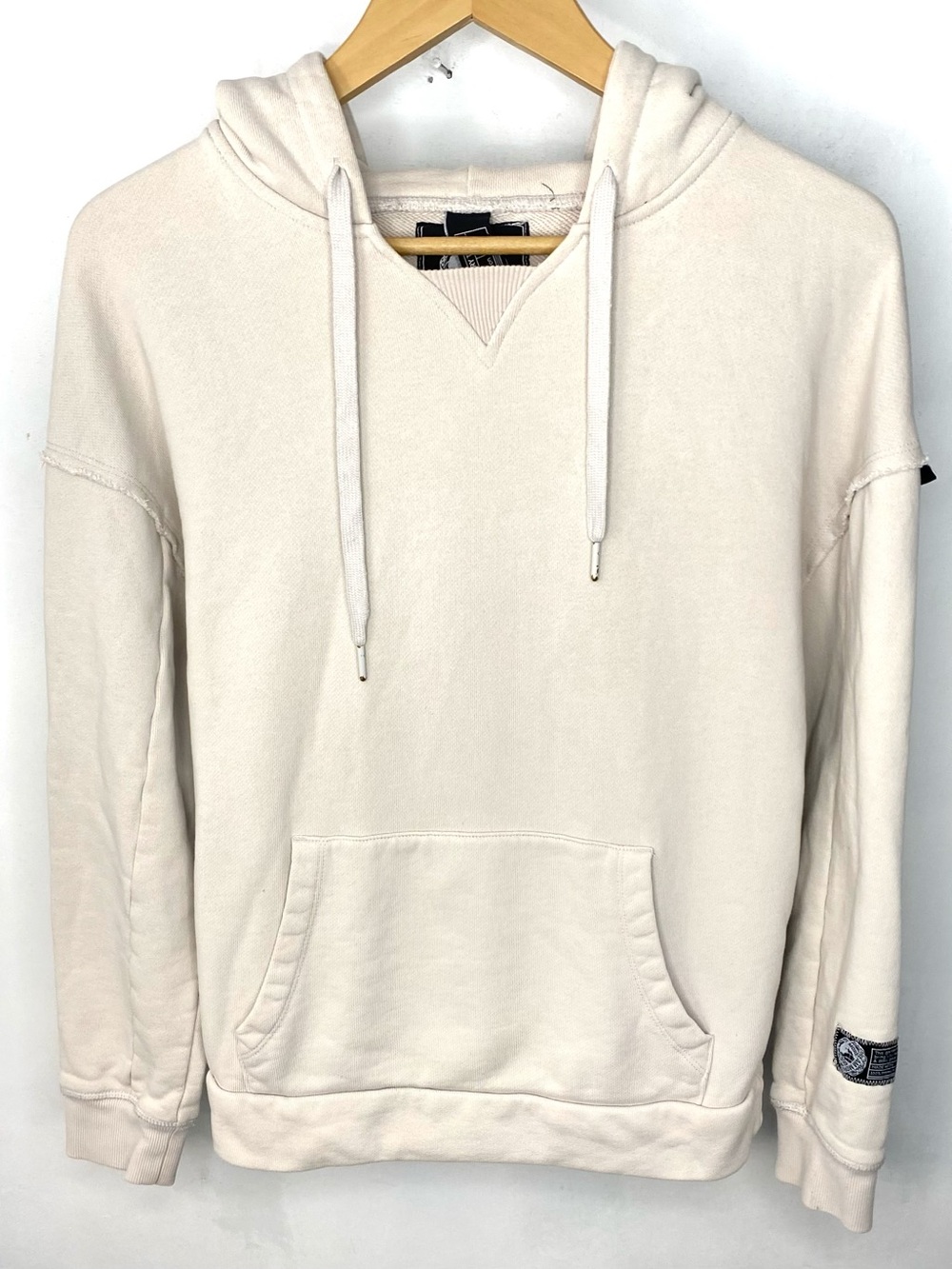 Alphalete Very Terry Collection 100% Premium French Terry Cotton Cream Hoodie S